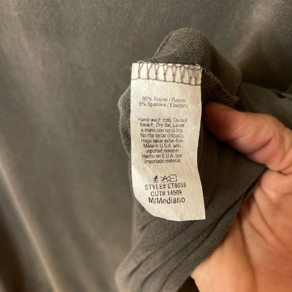 Slate gray Easel asymmetrical tunic - Picture 9 of 11